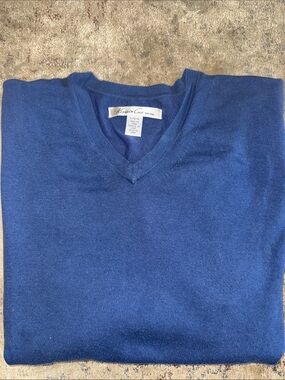 Kenneth Cole Pima Cotton Nylon V Neck Sweater